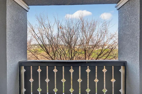 a car parked in a garage