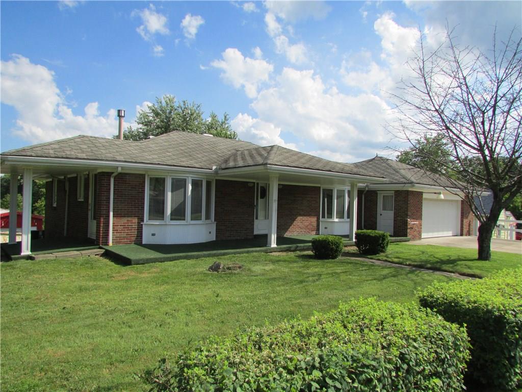 98 Devils Den Road Burgettstown, PA 15021 - Photo 2 of 23 EXTERIOR FRONT. 2 BOW WINDOWS, KITCHEN AND LIVINGROOM.