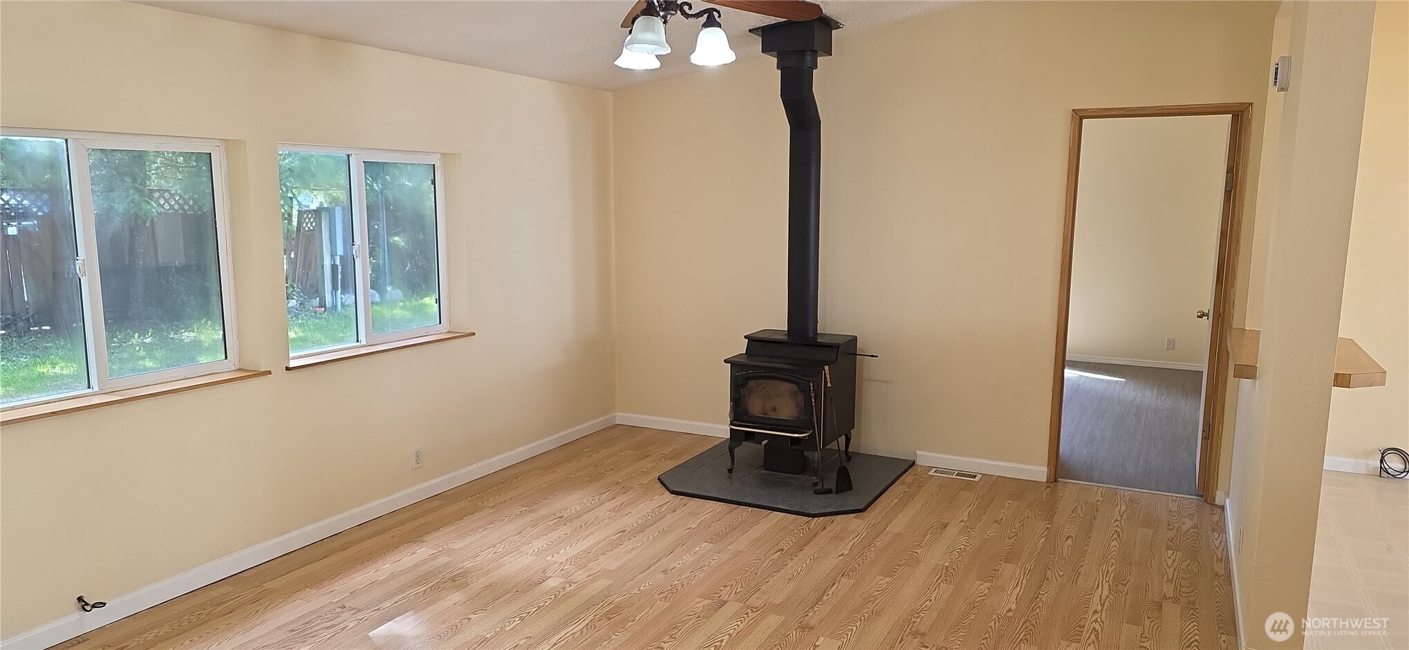 6164 Cedar Lane Maple Falls, WA 98266 - Photo 11 of 15 a view of a room with a window and wooden floor