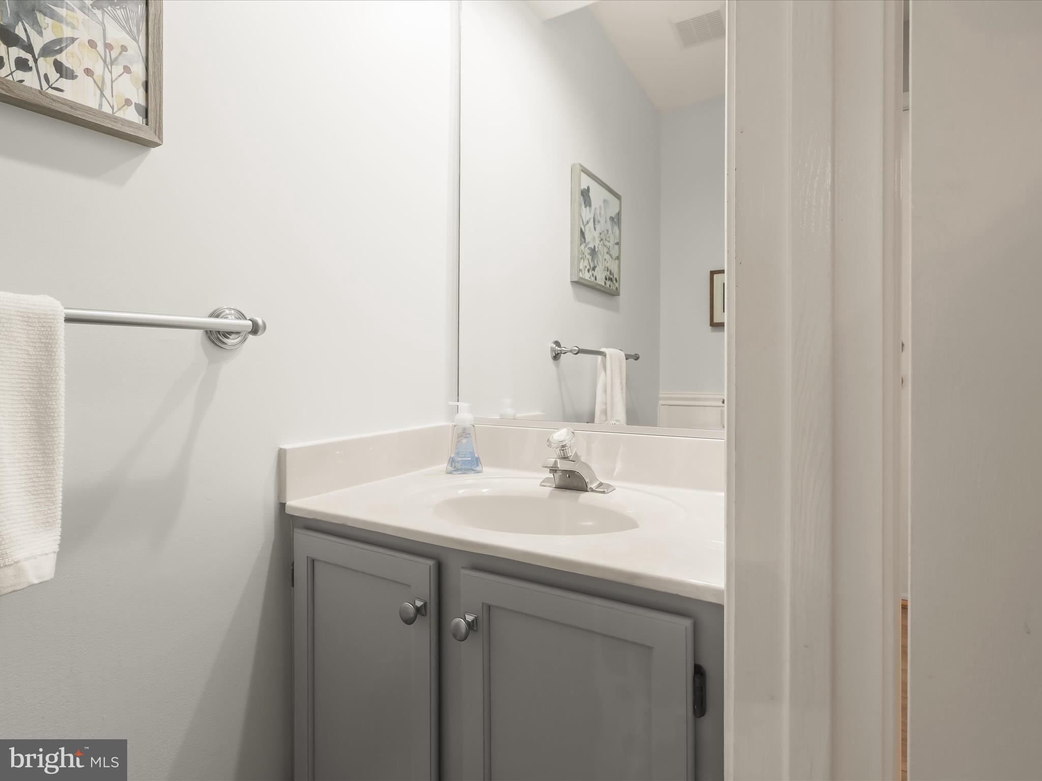 303 Riding Ridge Road Annapolis, MD 21403 - Photo 28 of 43 a bathroom with a sink and a mirror