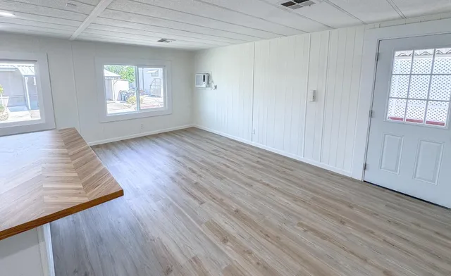wooden floor in an empty room