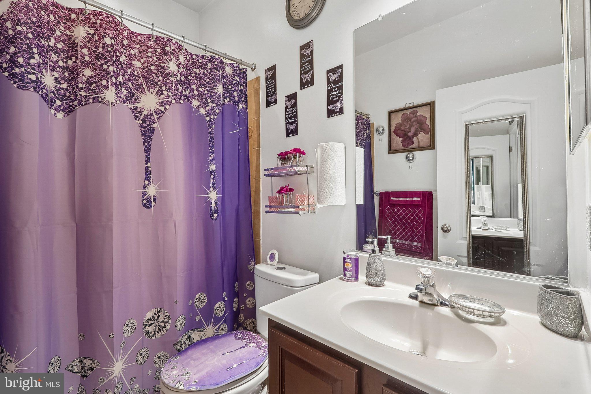 9003 Eldon Drive Clinton, MD 20735 - Photo 15 of 54 Charming bathroom with vibrant decor.