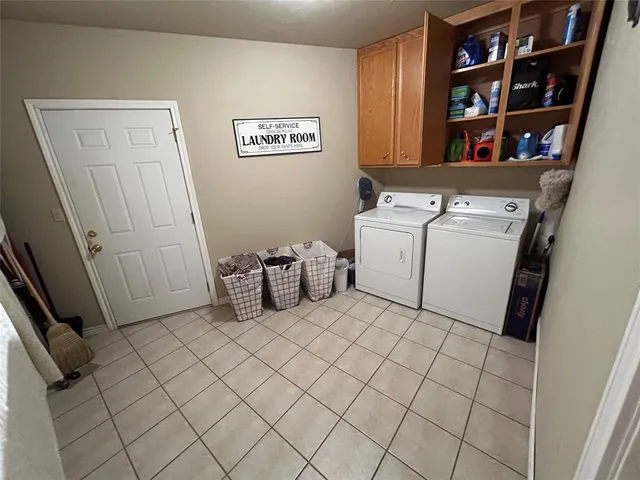 a room with storage and utility