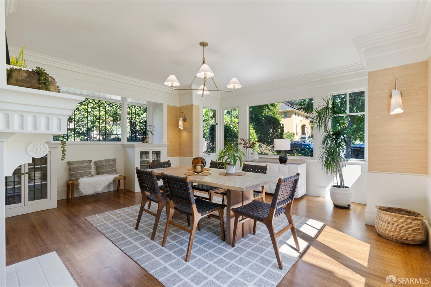 2728 Claremont Boulevard Berkeley, CA 94705 - Photo 13 of 55 a view of a dining room with furniture window and wooden floor