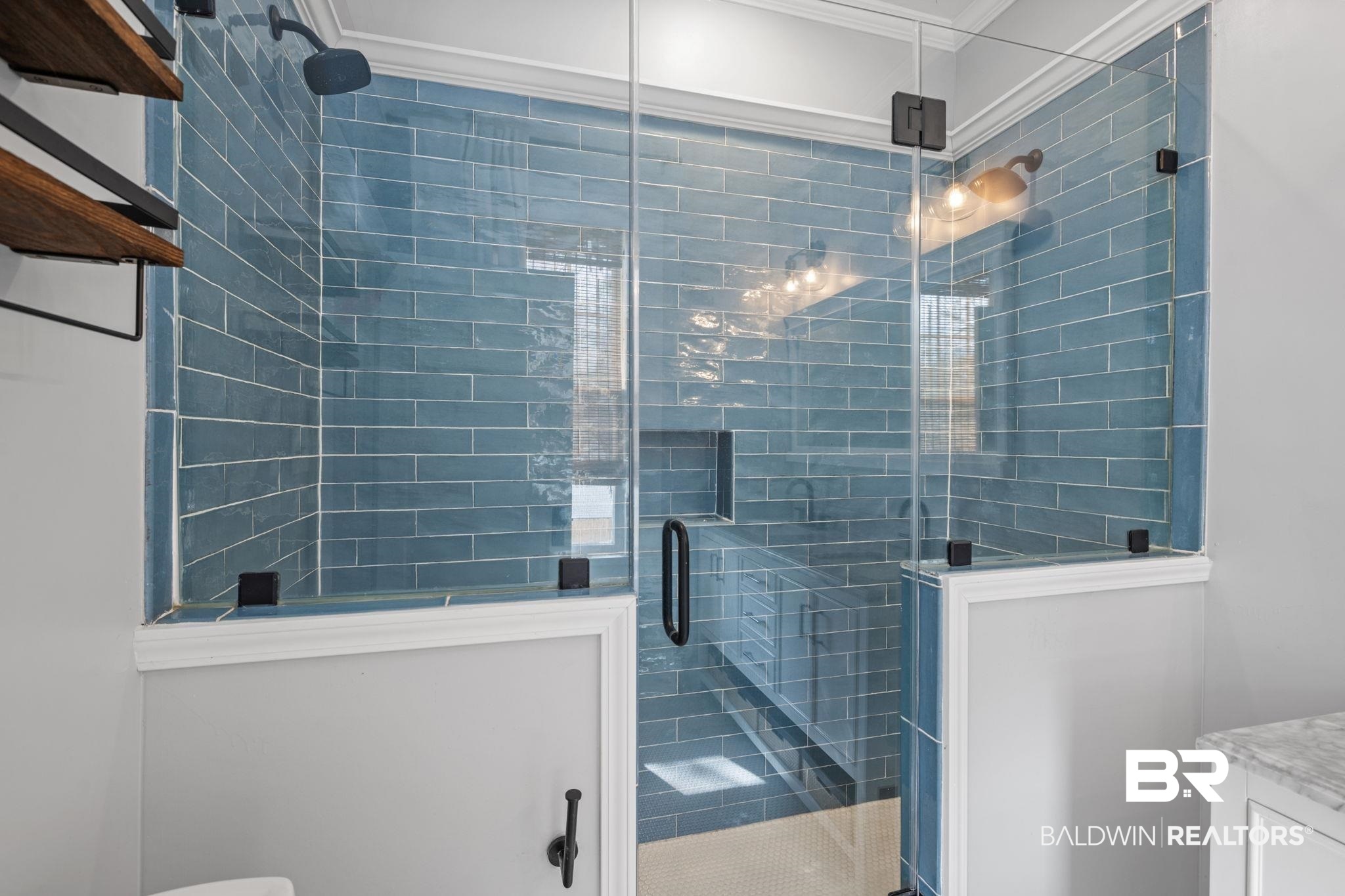 123 Macy Place Mobile, AL 36604 - Photo 16 of 35 Bathroom with a shower stall and vanity