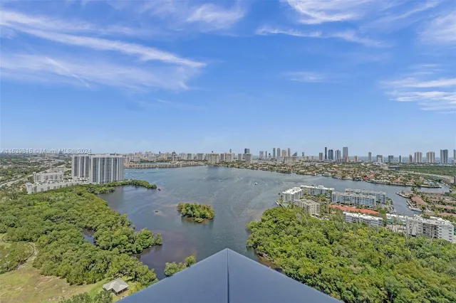 a view of a balcony with city view