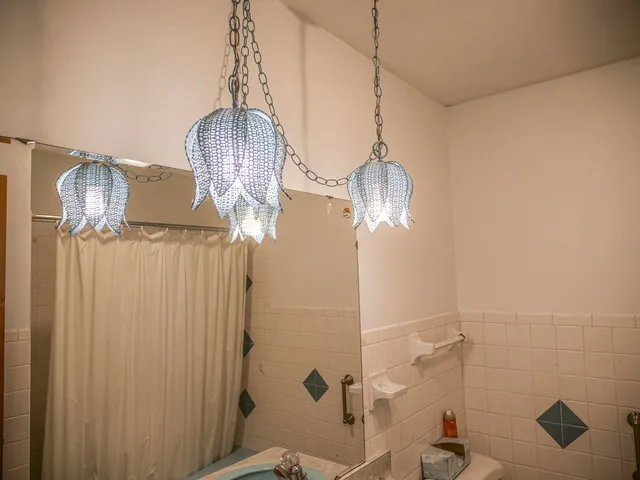 a decorative lighting & window in a room