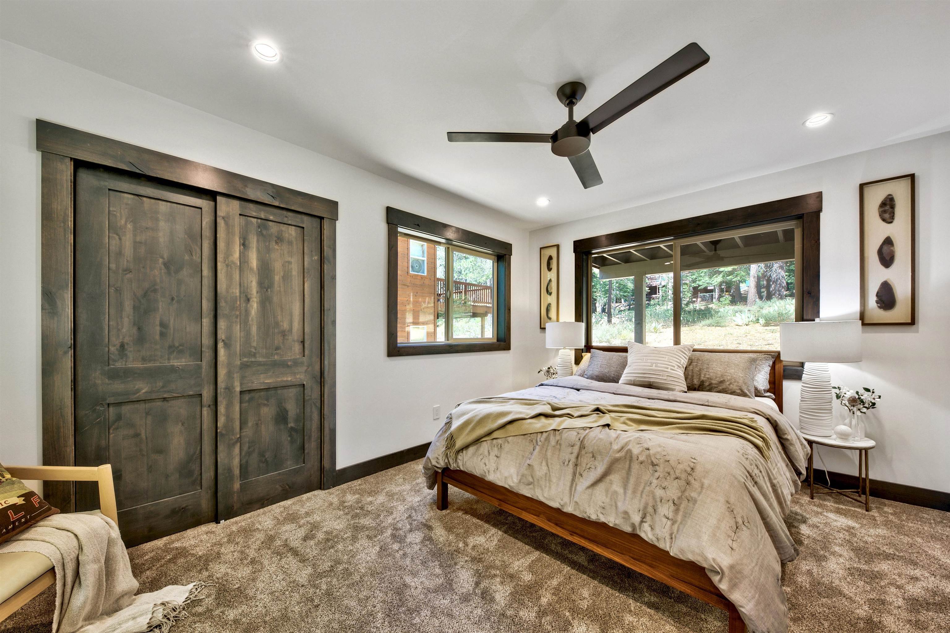 11545 Bennett Flat Road Truckee, CA 96161 - Photo 20 of 21 a bedroom with a large bed and a window