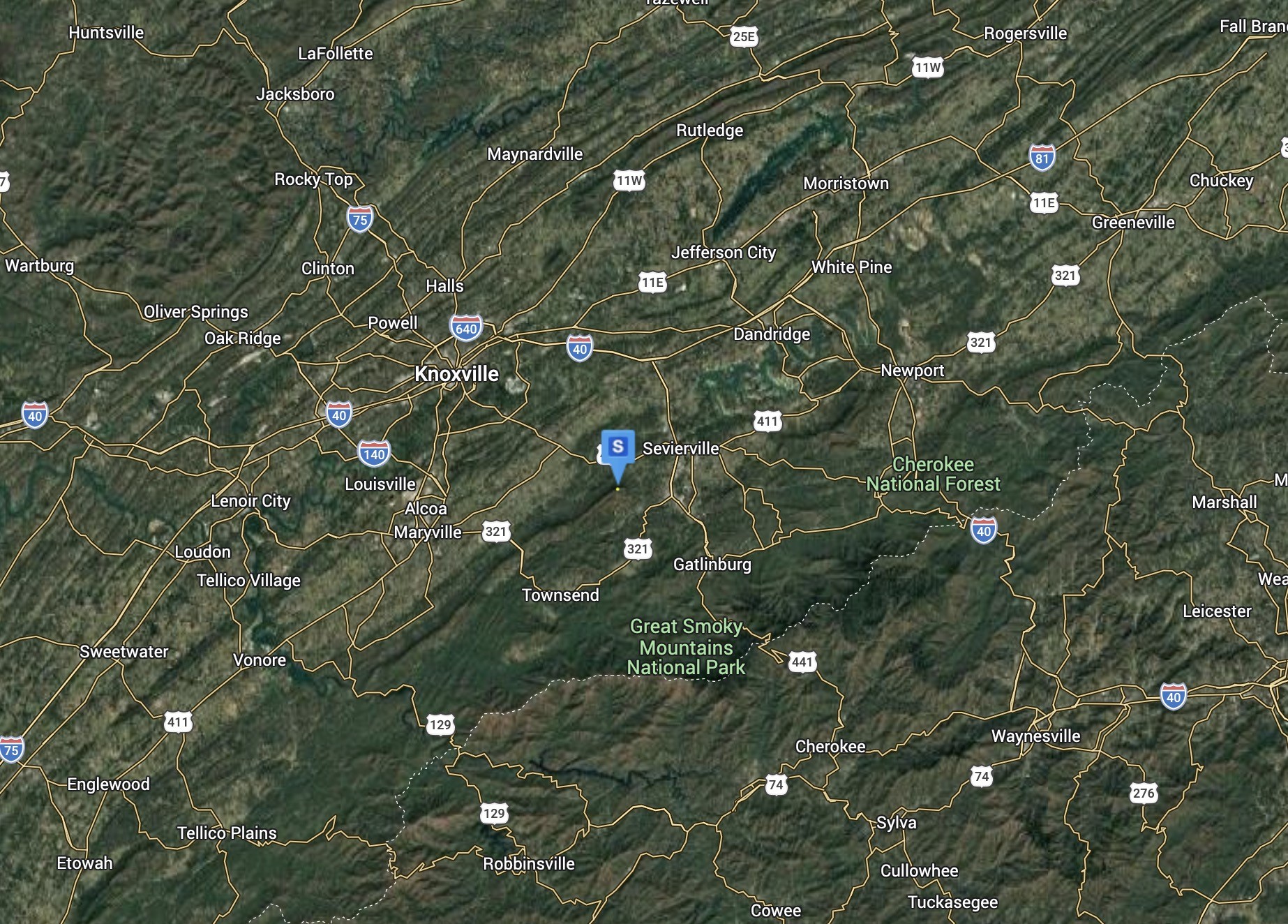 2588 Bluff Mountain Road Sevierville, TN 37876 - Photo 5 of 5 a view of flowers in a tree