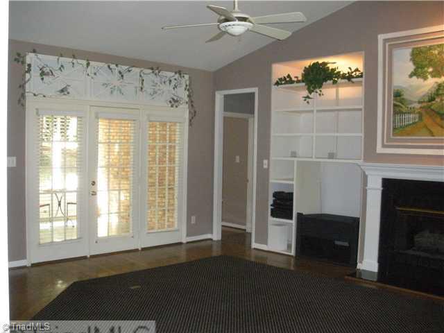 801 Shamrock Road High Point, NC 27265 - Photo 8 of 12 Den/Family/Great Room. French doors lead to glass/screened enclosed patio area-not counted as sq. ft.