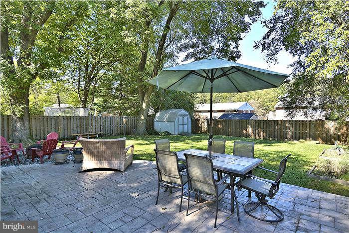 711 Justin Way Silver Spring, MD 20901 - Photo 16 of 22 a view of backyard with seating space and trees