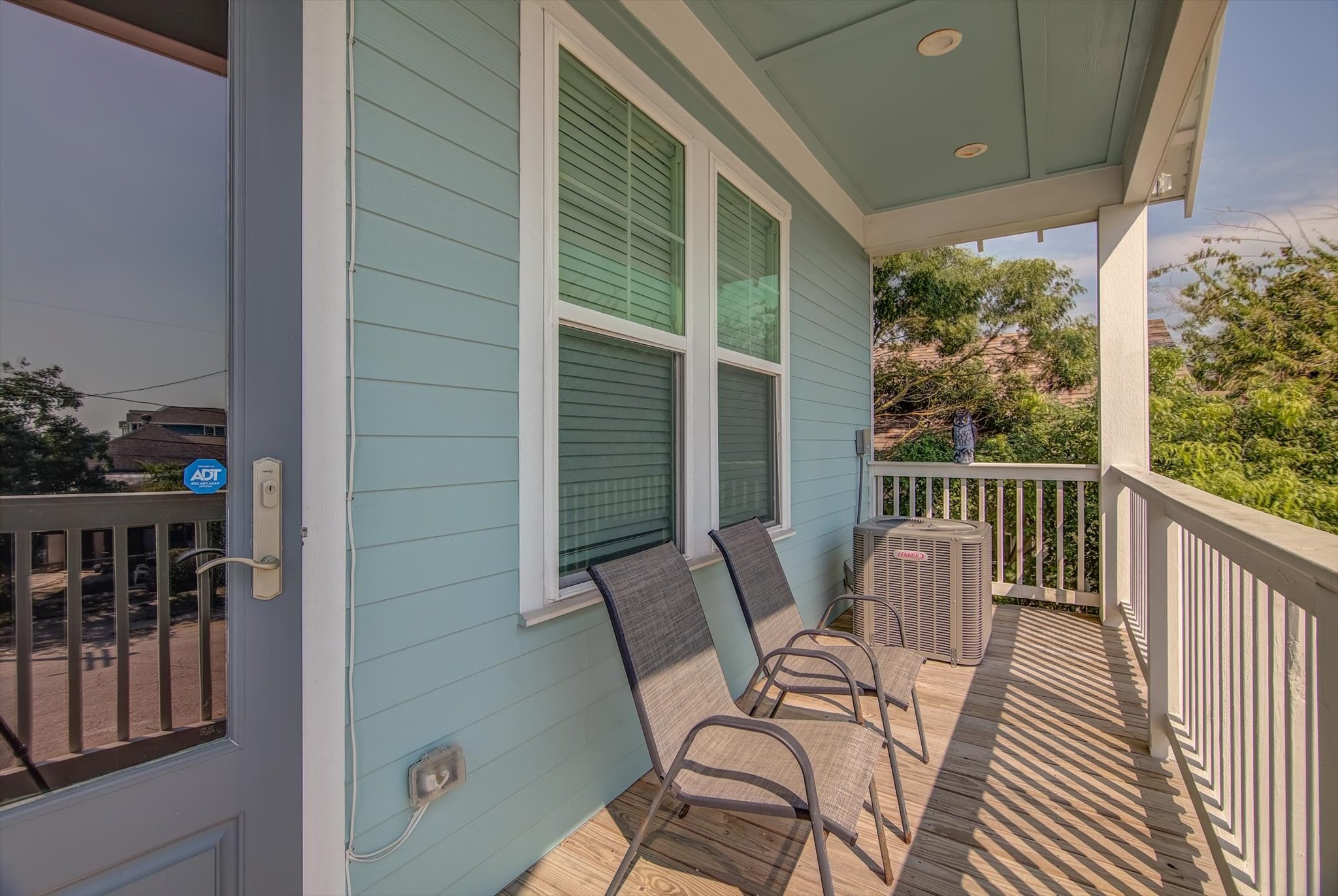 2301 67th Street Galveston, TX 77551 - Photo 42 of 46 a view of a two chair in the balcony