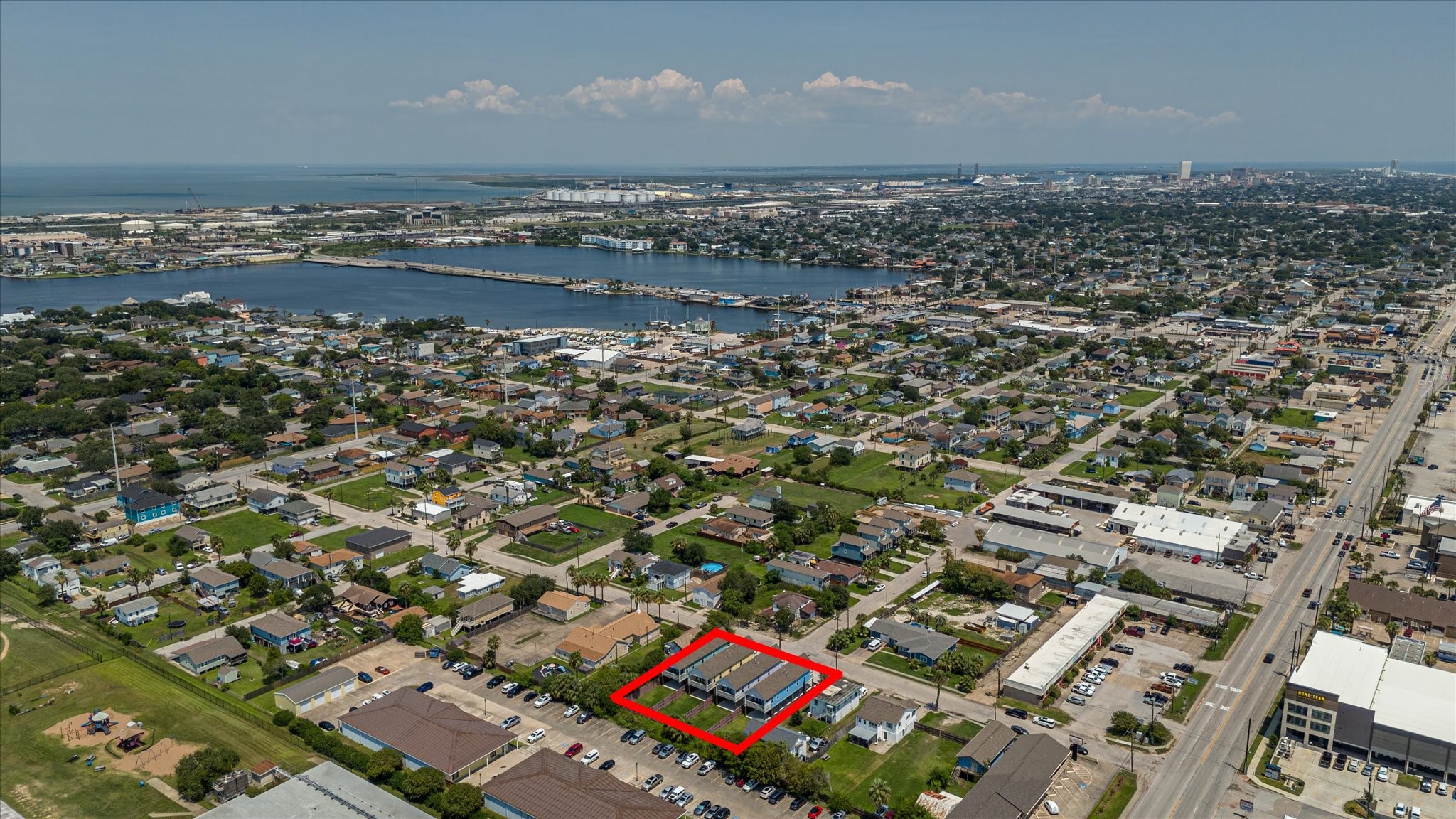 2301 67th Street Galveston, TX 77551 - Photo 7 of 46 an aerial view of a building