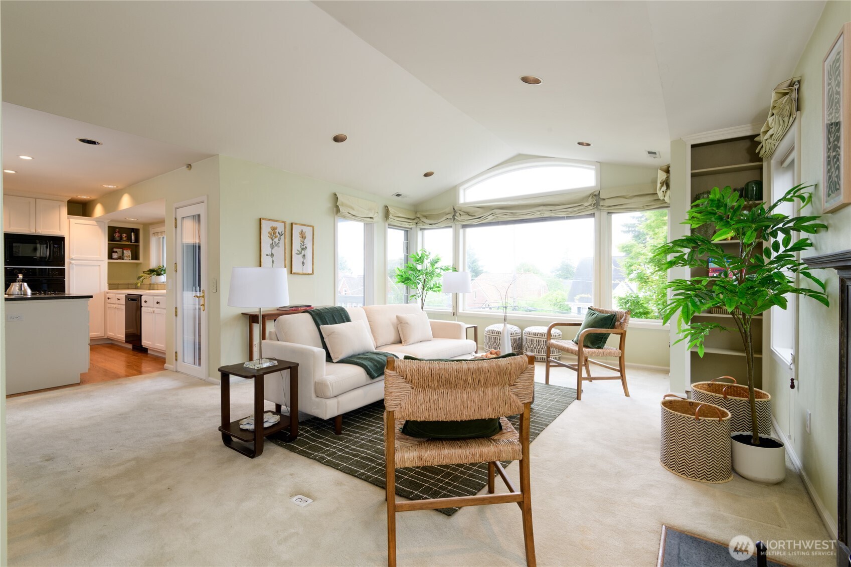 2650 West Newton Street Seattle, WA 98199 - Photo 3 of 25 a living room with furniture potted plant and a large window