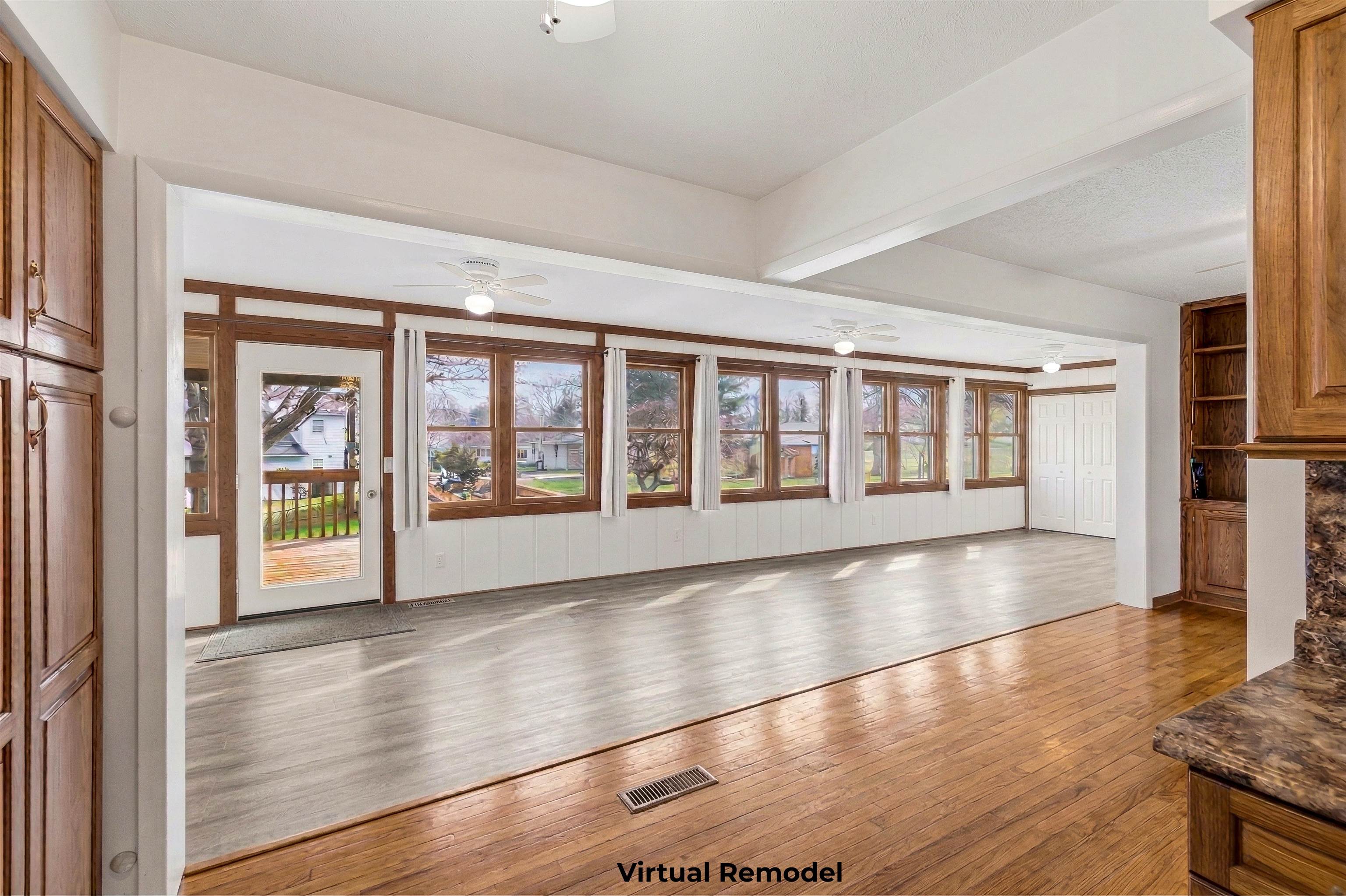 3210 Arrowhead Road Harrisonburg, VA 22801 - Photo 14 of 44 a view of an empty room with wooden floor and a window