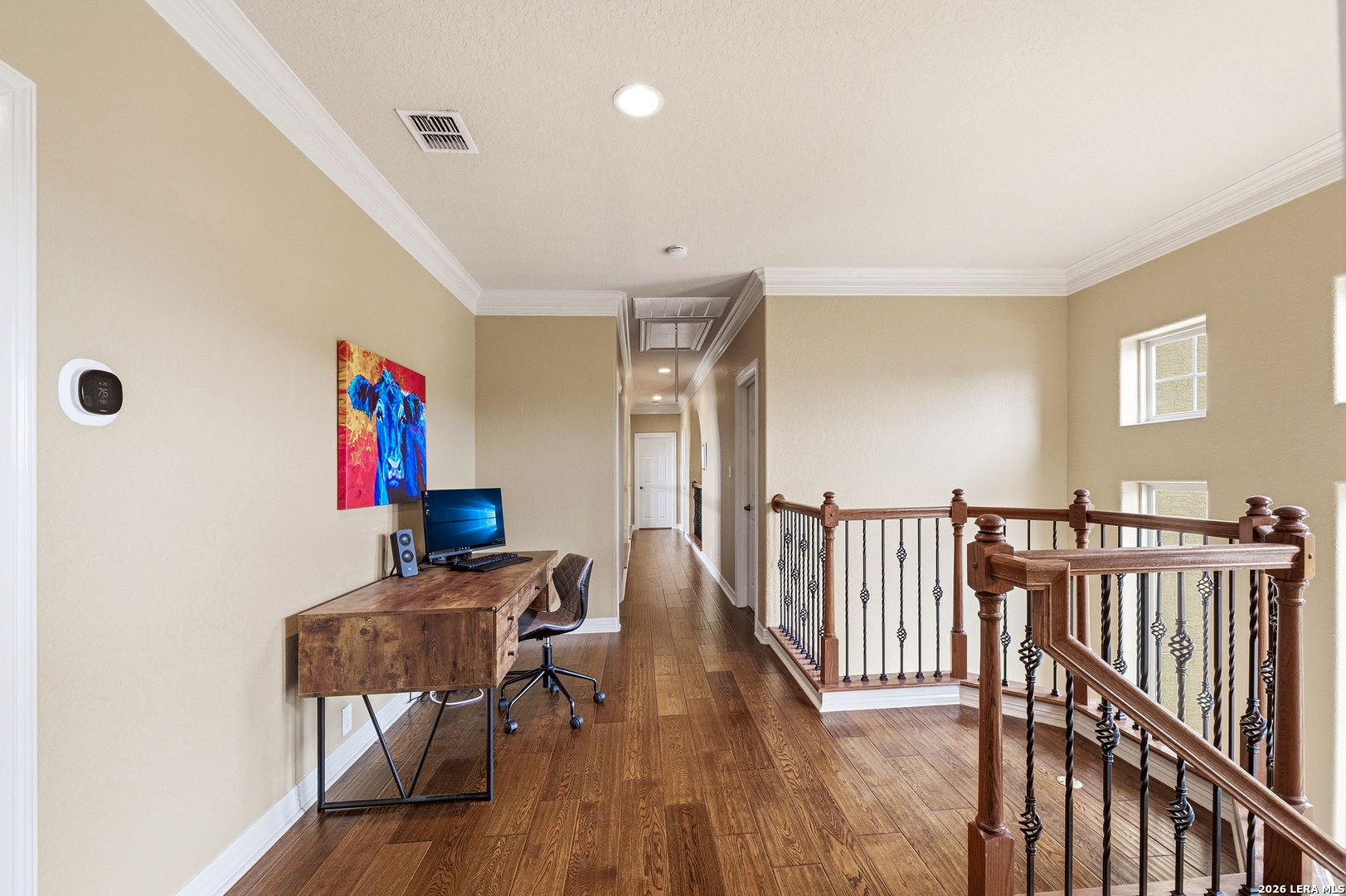 322 Santa Domingo Helotes, TX 78023 - Photo 32 of 47 a workspace with furniture wooden floor and window