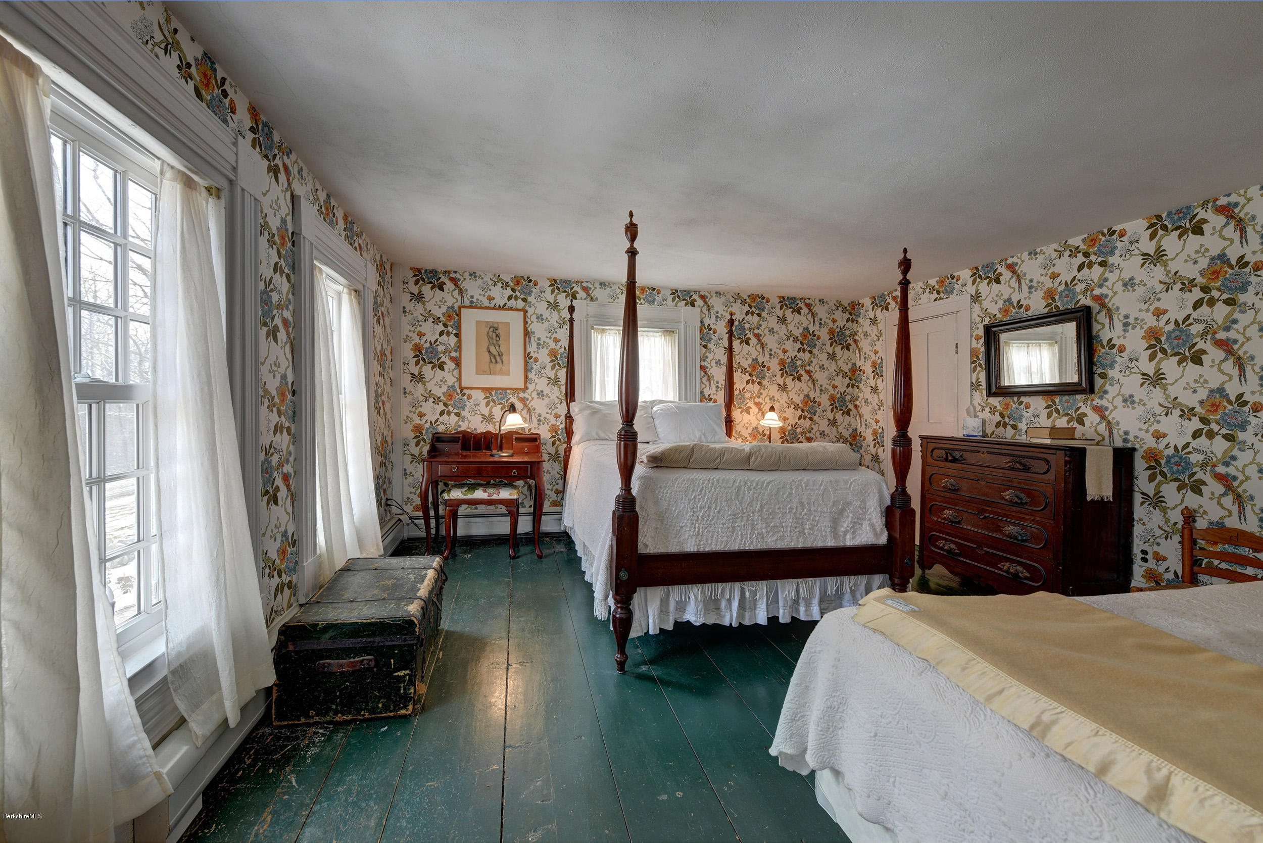 1377 Fred Snow Road Becket, MA 01223 - Photo 26 of 34 a bedroom with furniture and a flat screen tv