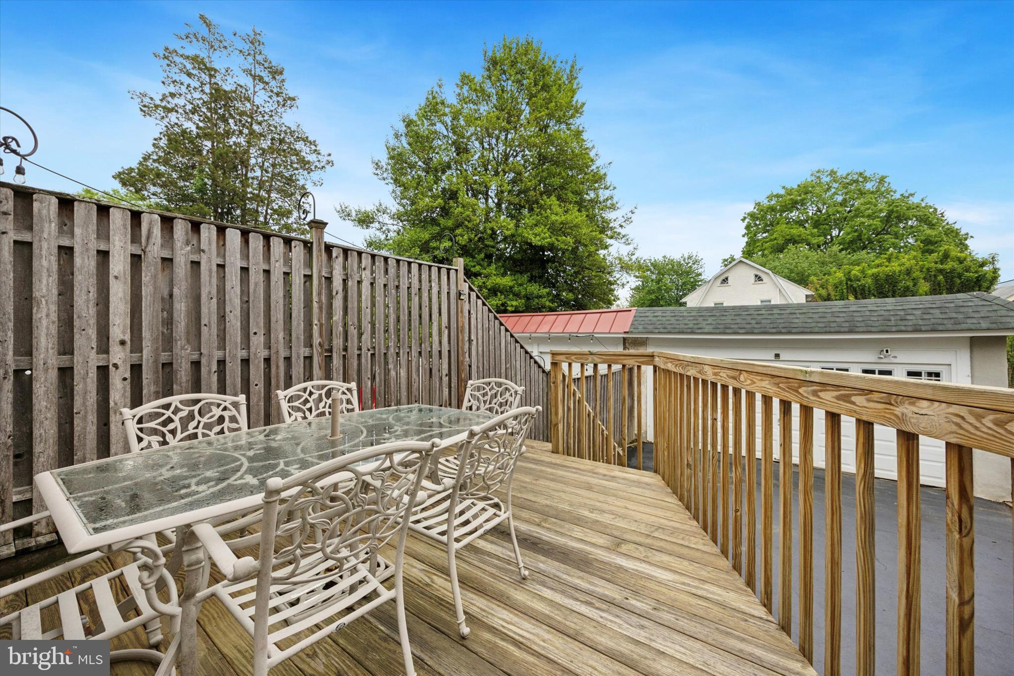 245 Sagamore Road Havertown, PA 19083 - Photo 28 of 31 a view of balcony with wooden floor and outdoor seating