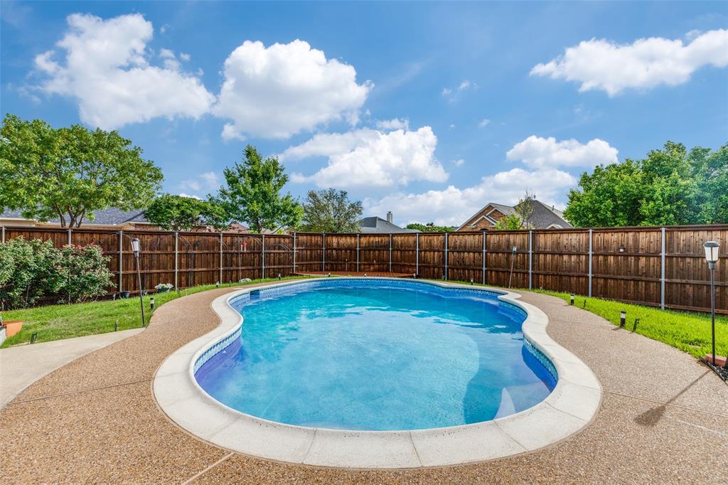 1445 Berkley Road Allen, TX 75002 - Photo 23 of 30 This backyard pool will provide SO MUCH FUN! Pool sweep equipment will stay for the new owners.