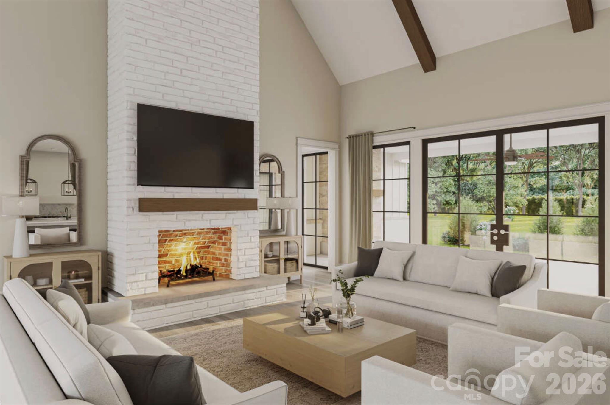 0 Ander Vincent Road, Unit B2 Lancaster, SC 29720 - Photo 6 of 16 a living room with furniture fireplace and flat screen tv