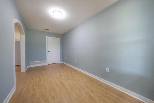 wooden floor in a room