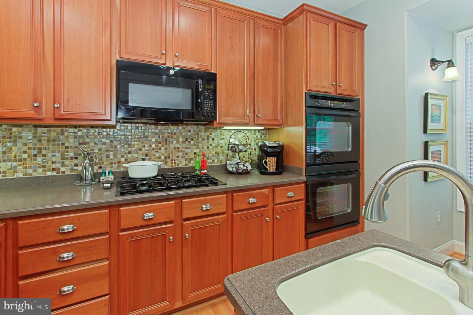 8548 Bauer Circle Springfield, VA 22152 - Photo 12 of 30 a kitchen with stainless steel appliances granite countertop a sink a stove and cabinets