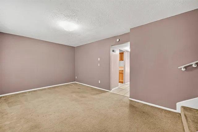 an empty room with a natural light