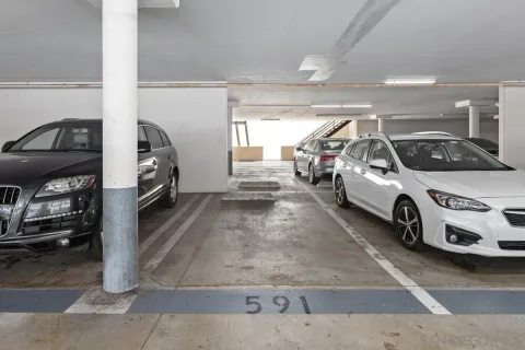 a view of car garage