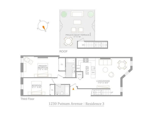 $1,069,000 | 1230 Putnam Avenue, Unit 3 | Bushwick