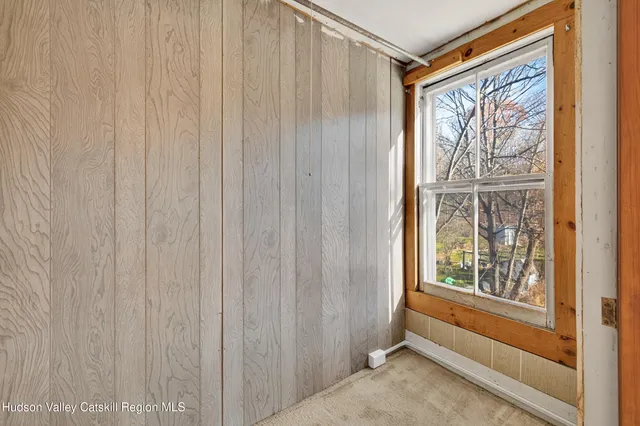 a view of front door with outside view
