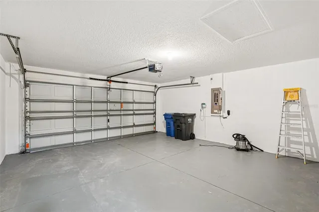 a view of a garage room