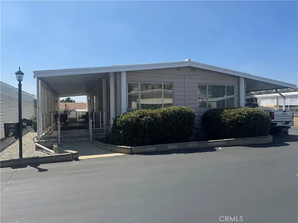 a view of a house with a patio