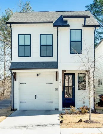 a front view of a house