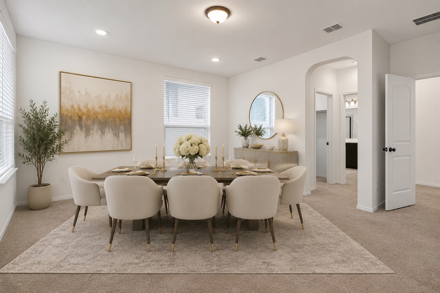 4600 Ercolano Lane Round Rock, TX 78665 - Photo 6 of 37 Virtual Staging - Formal Dining Room