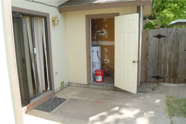 a view of front door of a house