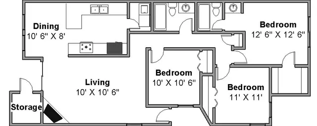 $1,425 | 723 Lincoln Avenue, College Station, TX 77840
