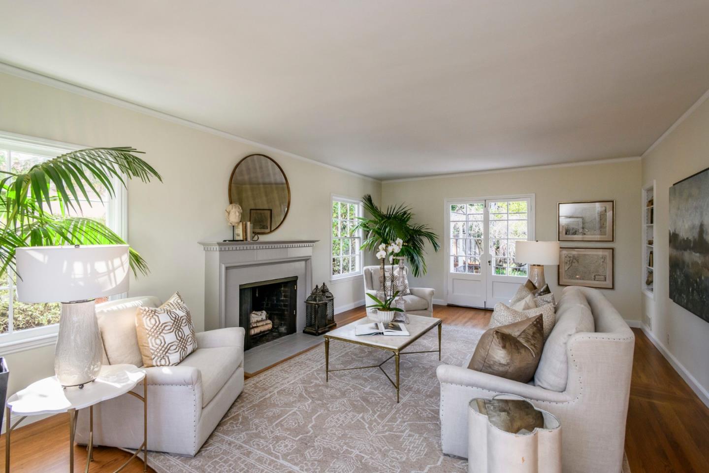 604 Parrott Drive San Mateo, CA 94402 - Photo 3 of 35 a living room with furniture and a fireplace