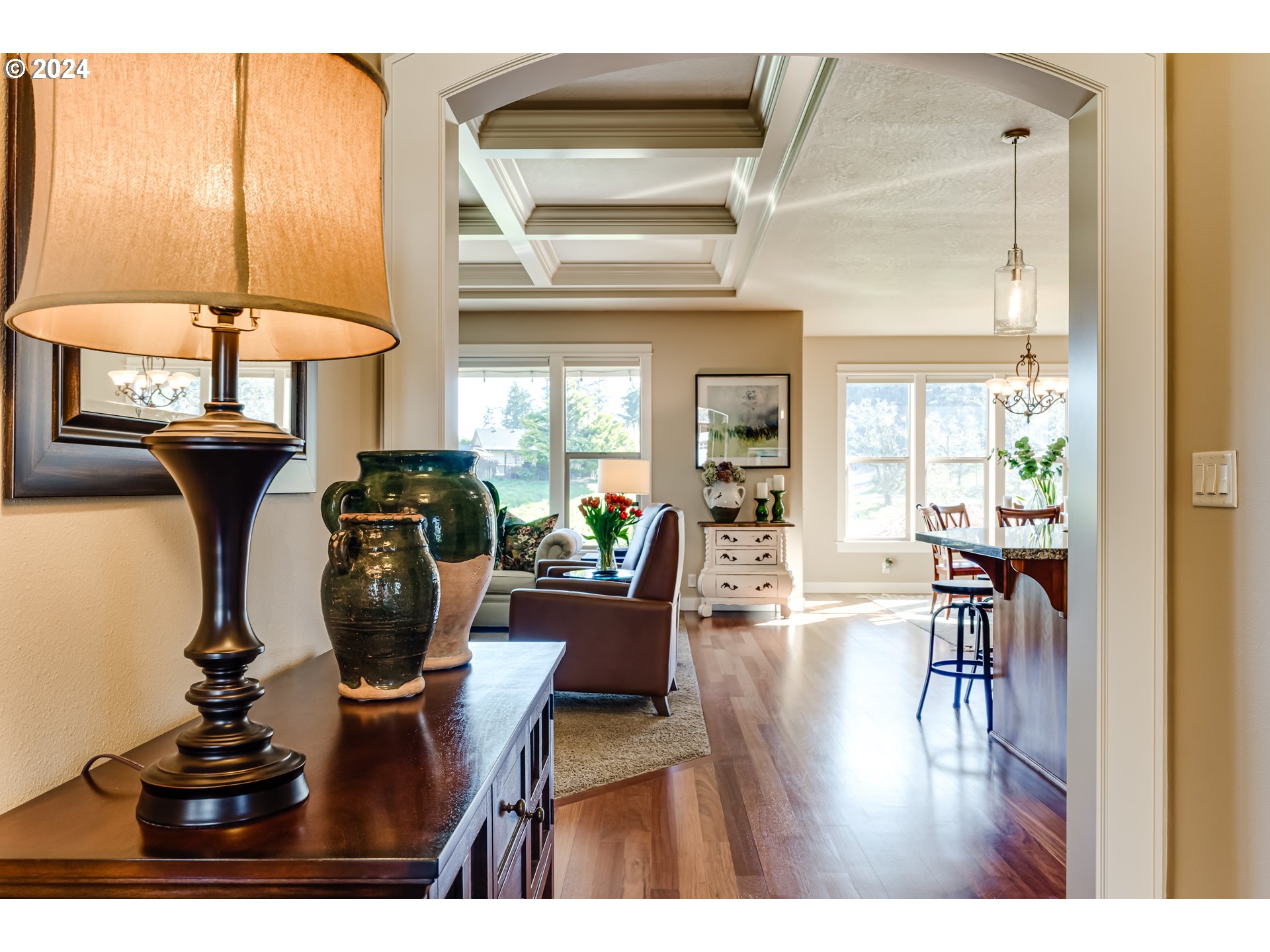 6234 Graystone Loop Springfield, OR 97478 - Photo 11 of 43 a view of a dining room with furniture window and wooden floor