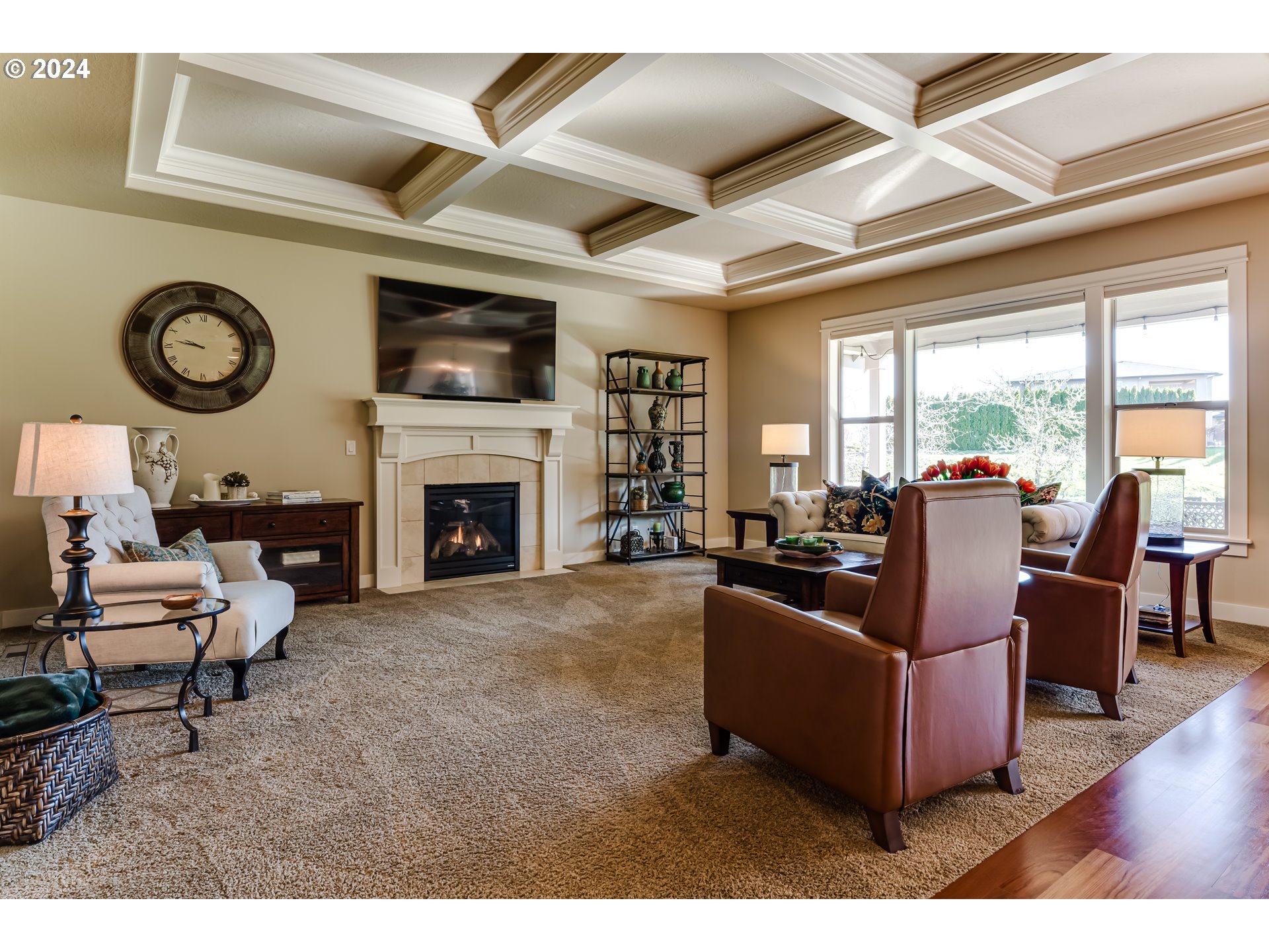 6234 Graystone Loop Springfield, OR 97478 - Photo 14 of 43 a living room with furniture and a fireplace