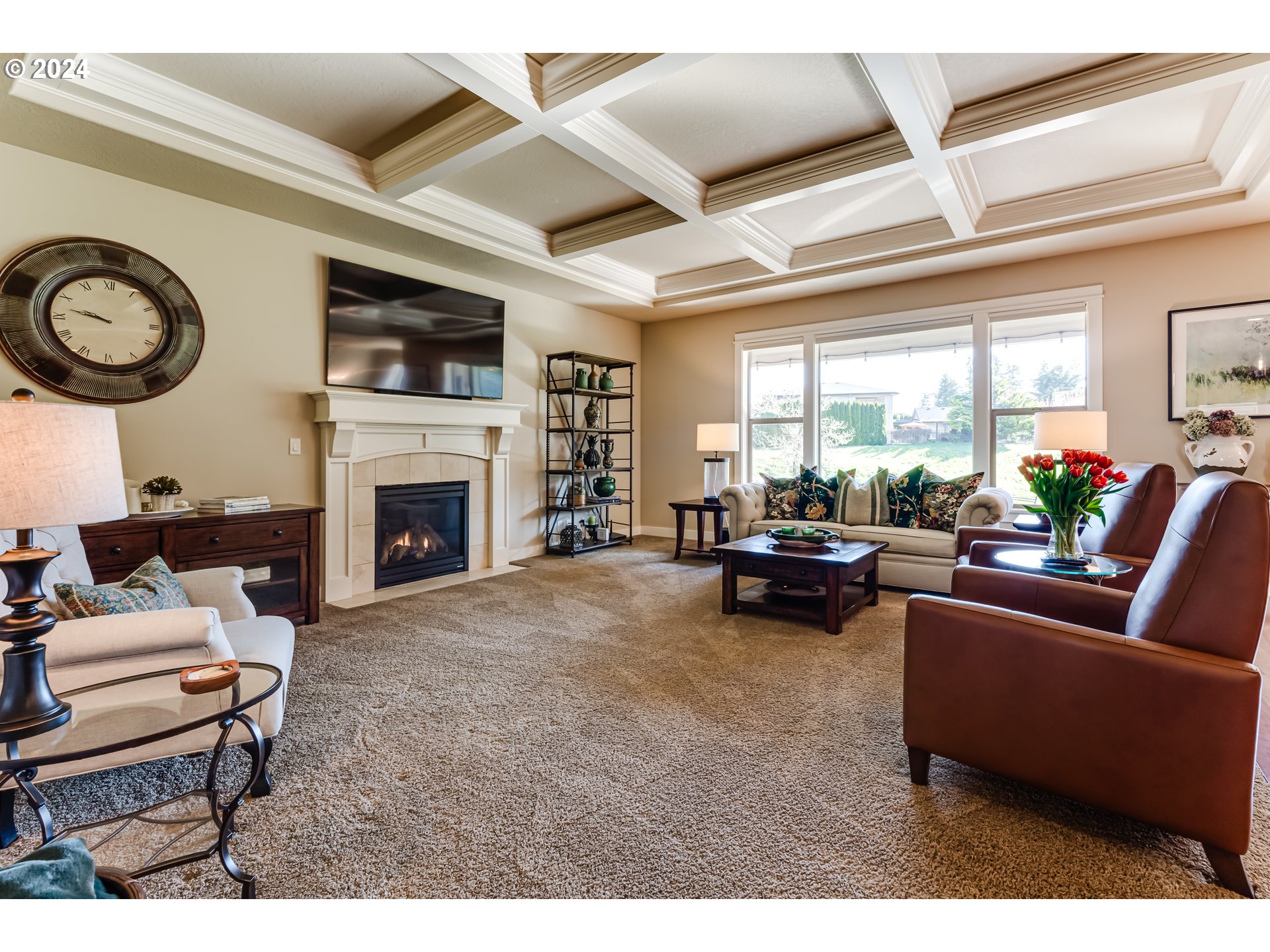 6234 Graystone Loop Springfield, OR 97478 - Photo 15 of 43 a living room with furniture and a fireplace