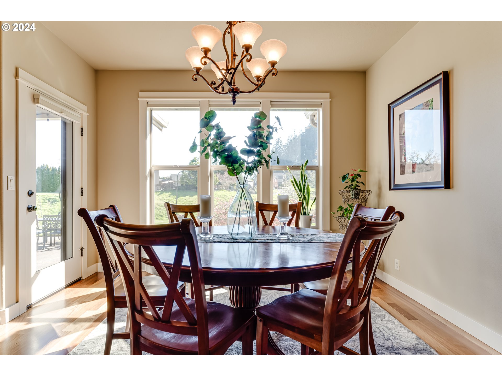 6234 Graystone Loop Springfield, OR 97478 - Photo 23 of 43 a view of a dining room with furniture window and outside view