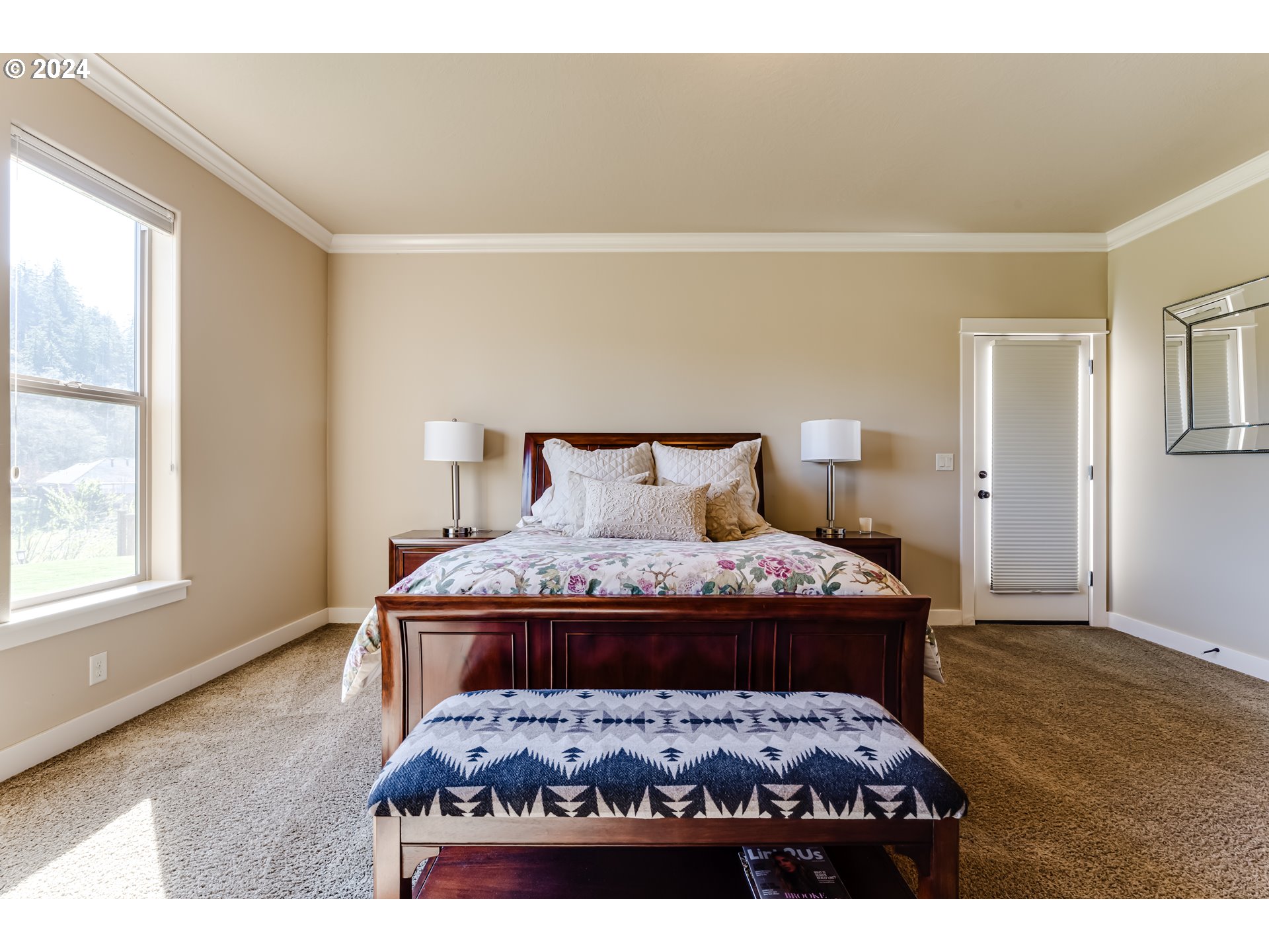 6234 Graystone Loop Springfield, OR 97478 - Photo 25 of 43 a bedroom with a bed and wooden floor
