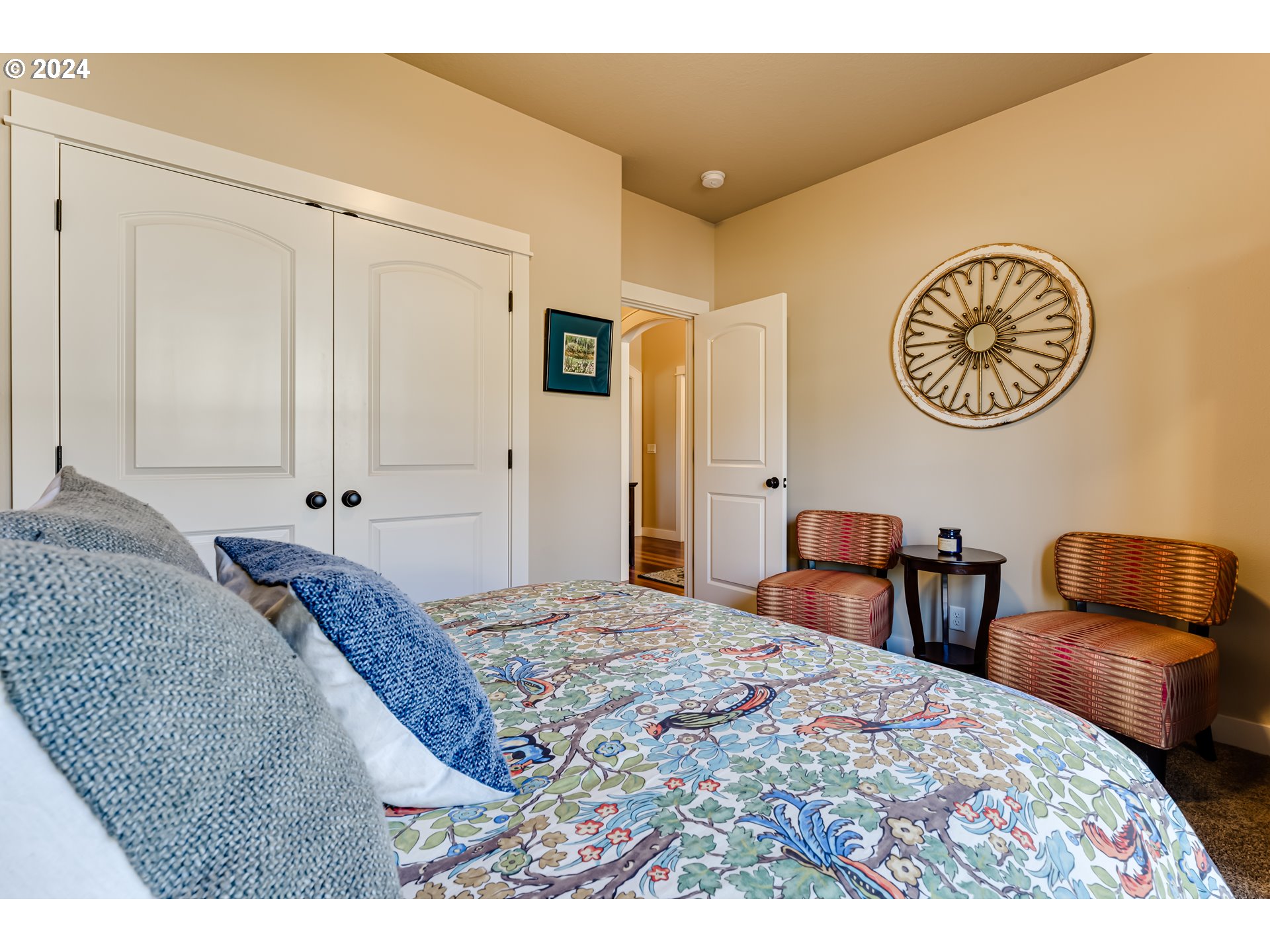 6234 Graystone Loop Springfield, OR 97478 - Photo 29 of 43 a bedroom with a bed and a chair