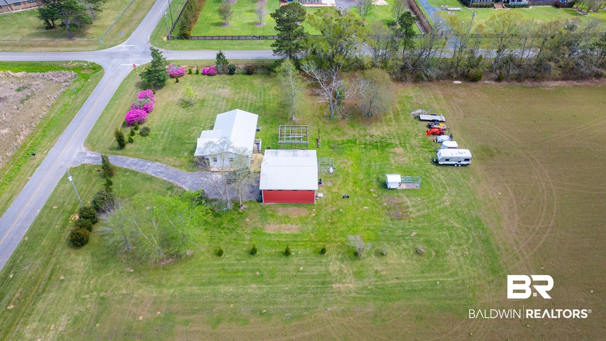 24924 Brewer Road Robertsdale, AL 36567 - Photo 30 of 33 Birds eye view of property
