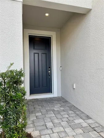 a view of front door