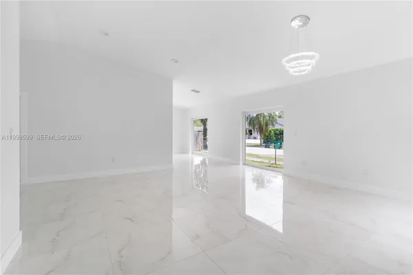 a view of an empty room