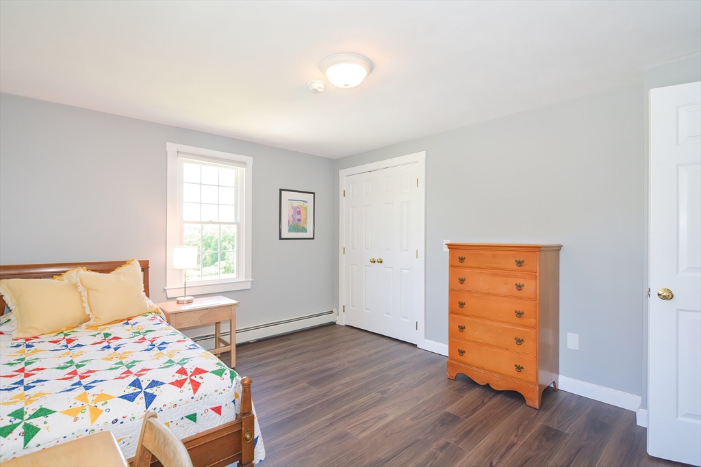13 Park Street Mendon, MA 01756 - Photo 23 of 37 a bedroom with a bed and wooden floor