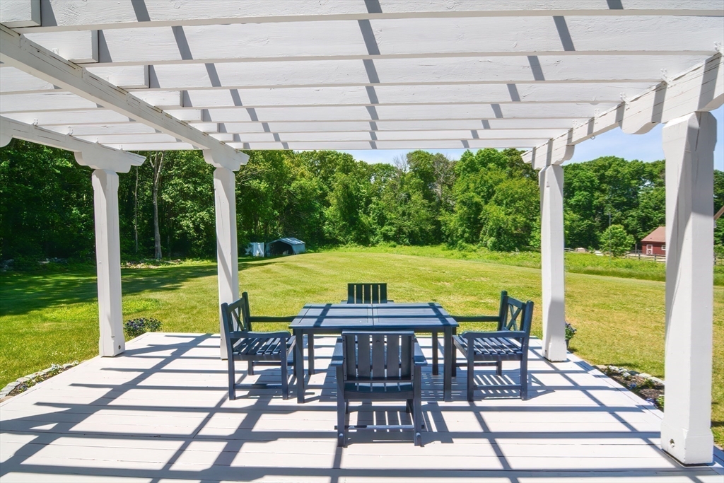 13 Park Street Mendon, MA 01756 - Photo 32 of 37 a view of a swimming pool and deck with a backyard