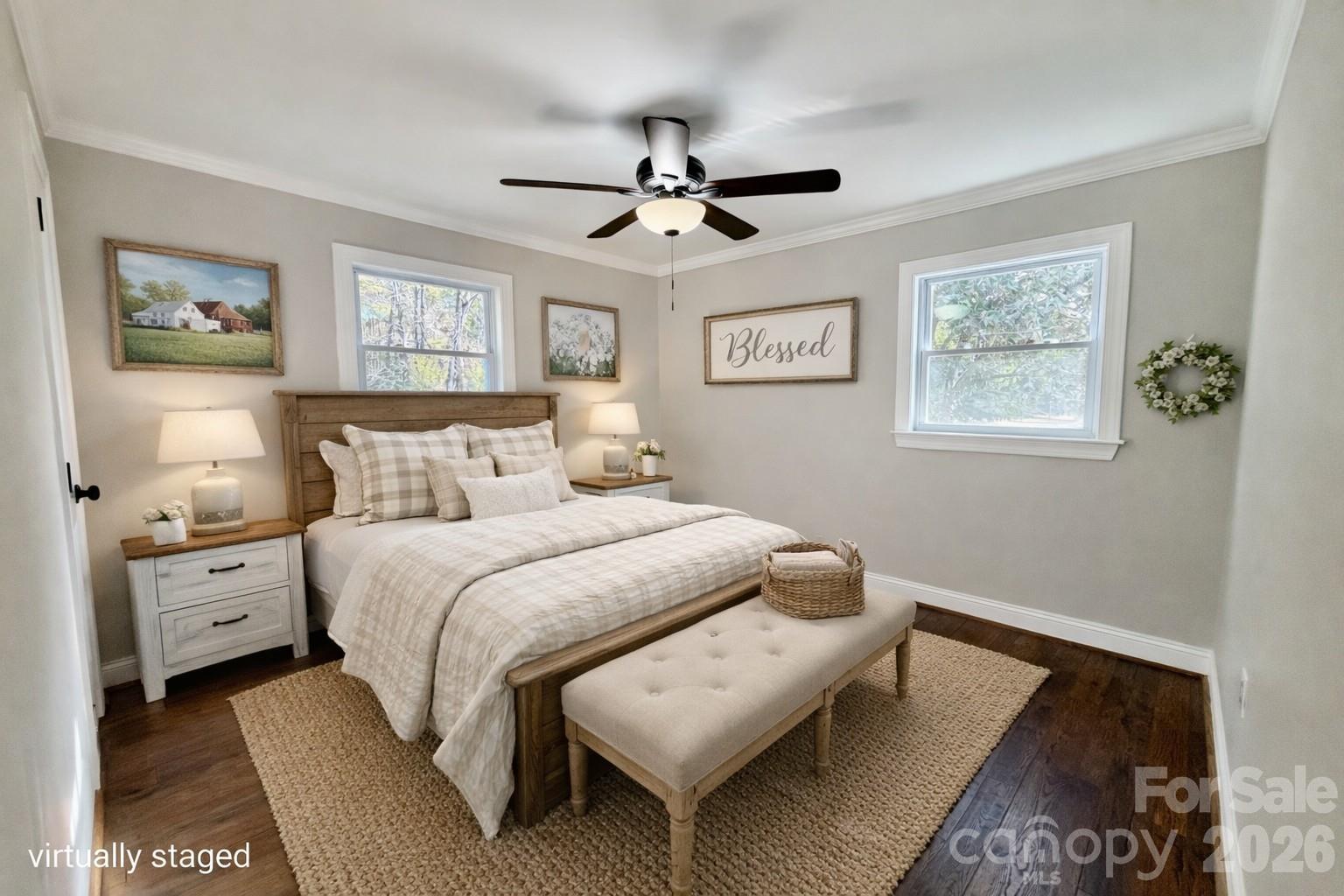 2201 Airdale Road Lancaster, SC 29720 - Photo 22 of 25 a bedroom with a bed and a chandelier