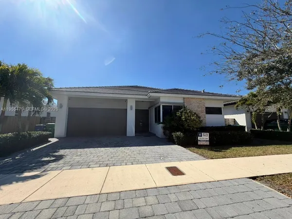 a view of a house with a outdoor space
